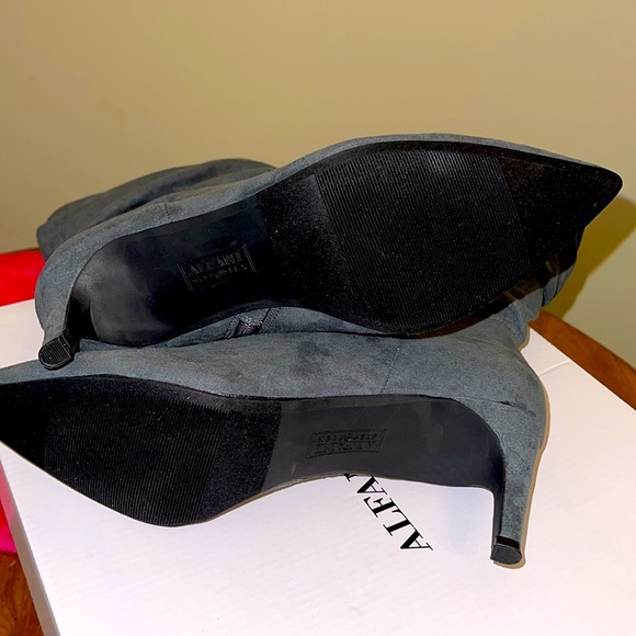 Over the ankle boots, brand new. Color is Gray, size 7.5. - Picture 3 of 4